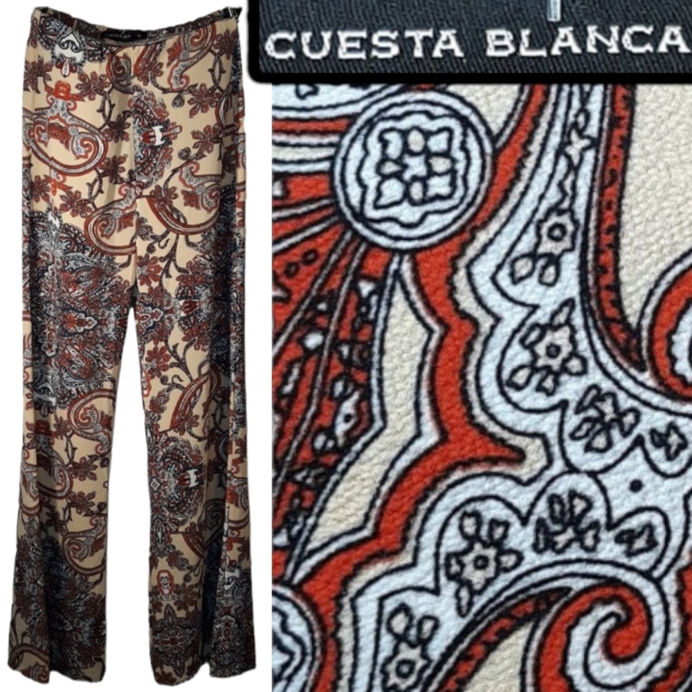 Crepe "Palazzo Bernice" pants